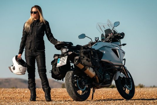 Dámská bunda na motorku SECA Discovery Lady černá