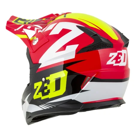 Motokrosová helma ZED X1.9 Targa červená/žlutá fluo/černá/bílá