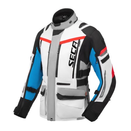 Dámská moto bunda SECA Arrakis III Lady šedo/modro/červená
