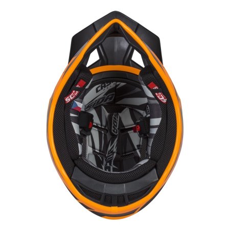 Motokrosová přilba CASSIDA Cross Pro 2 Contra černo/šedo/oranžová
