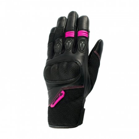 Dámské moto rukavice SECA Axis Mesh Lady černo/růžové