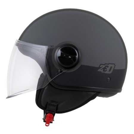 Otevřená helma na motorku ZED C35 šedá matná/černá