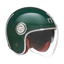 Otvorená prilba na motocykel NOX PREMIUM Heritage zelená