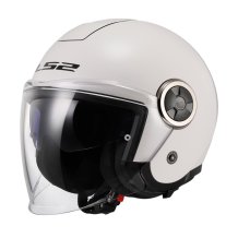 Otvorená prilba na motocykel LS2 OF620  Classy Solid biela