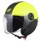 Otevřená helma na motorku ZED C35 žlutá fluo/černá
