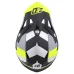 Motokrosová helma ZED X1.9 Tendo černá matná/tmavě šedá/světle šedá/žlutá fluo