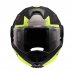 Překlápěcí helma na motorku LS2 FF901 Advant X Oblivion černá/žlutá fluo