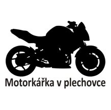 Samolepka MOTORKÁŘKA V PLECHOVCE