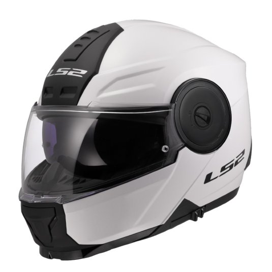 Vyklápěcí přilba na motorku LS2 FF902 Scope II Solid bílá
