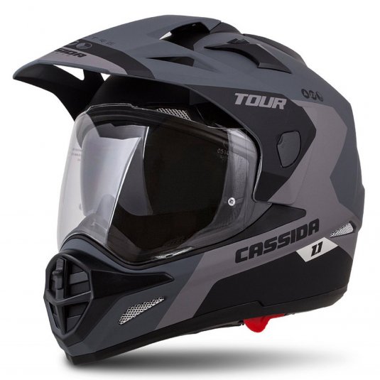 Enduro helma CASSIDA Tour 1.1 Spectre černo/šedá