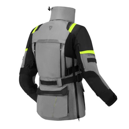 Dámská moto bunda SECA Arrakis III Lady šedo/černá/žlutá fluo