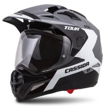 Enduro helma CASSIDA Tour 1.1 Spectre černo/šedo/bílá