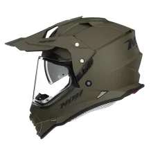 Enduro helma na motorku NOX N312 khaki matná