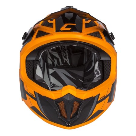 Motokrosová přilba CASSIDA Cross Pro 2 Contra černo/šedo/oranžová
