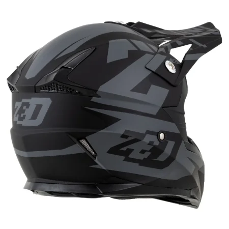 Motokrosová helma ZED X1.9 Targa šedá matná/černá