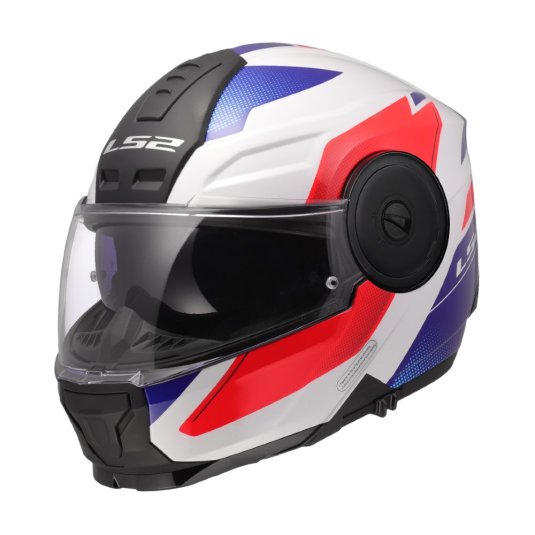 Vyklápěcí přilba na motorku LS2 FF902 Scope II Duria bílá/modrá/červená