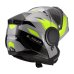 Vyklápěcí přilba na motorku LS2 FF902 Scope II Duria šedá/žlutá fluo