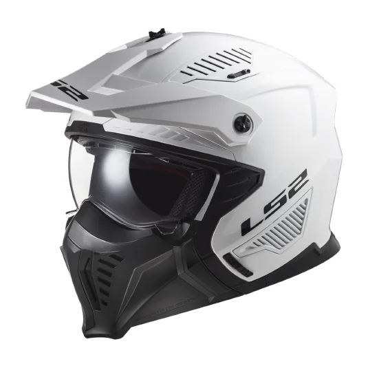 Přilba na motorku LS2 OF606 Drifter Solid bílá