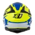 Motokrosová helma ZED X1.9 Targa žlutá fluo/modrá/černá/bílá