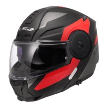 Vyklápěcí přilba na motorku LS2 FF902 Scope II Duria černá matná/červená