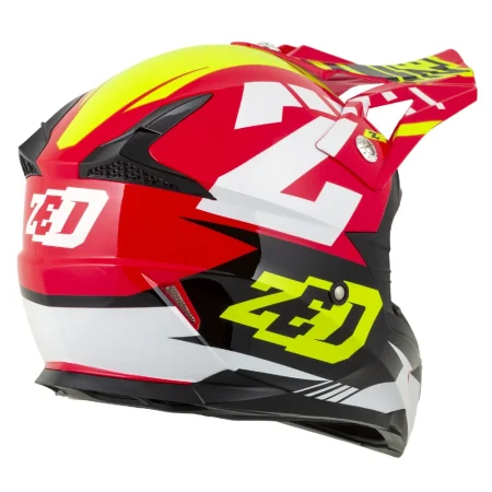Motokrosová helma ZED X1.9 Targa červená/žlutá fluo/černá/bílá