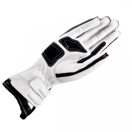 Moto rukavice dámske SHIMA MODENA kožené, biele - Veľkosť: XS