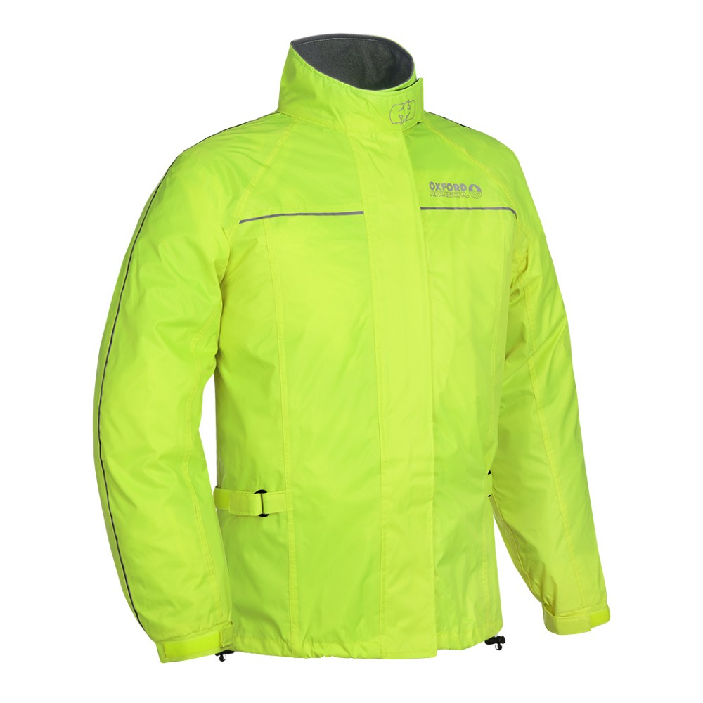 Nepromokavá bunda na motorku OXFORD Rain Seal žlutá fluo 6XL