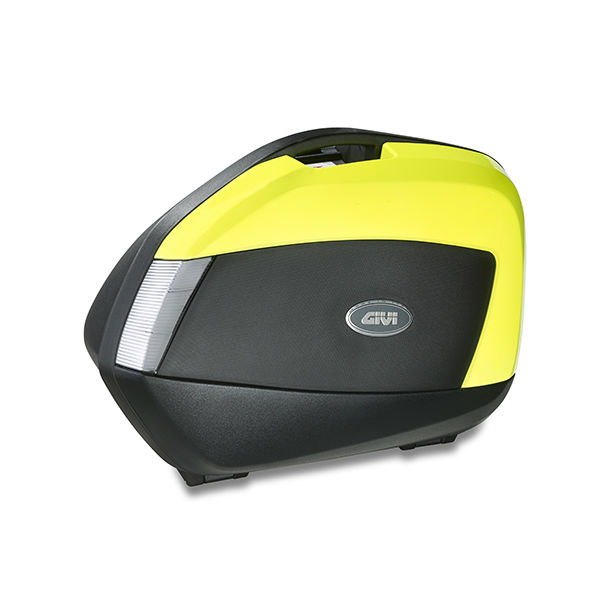 Boční kufry GIVI V 35NTFL (levý + pravý), lakované fluo víko MONOKEY pro PLX